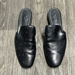 RAG & BONE Black Studded Mules
